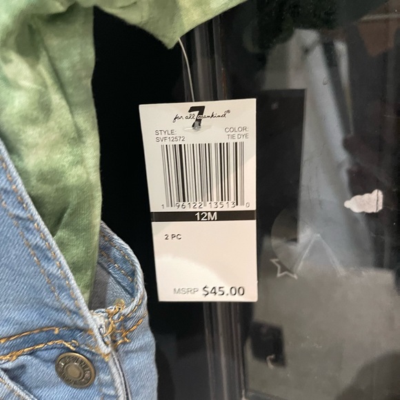 NWT 7 for all Mankind overalls set shirt shorts coveralls - Picture 3 of 4